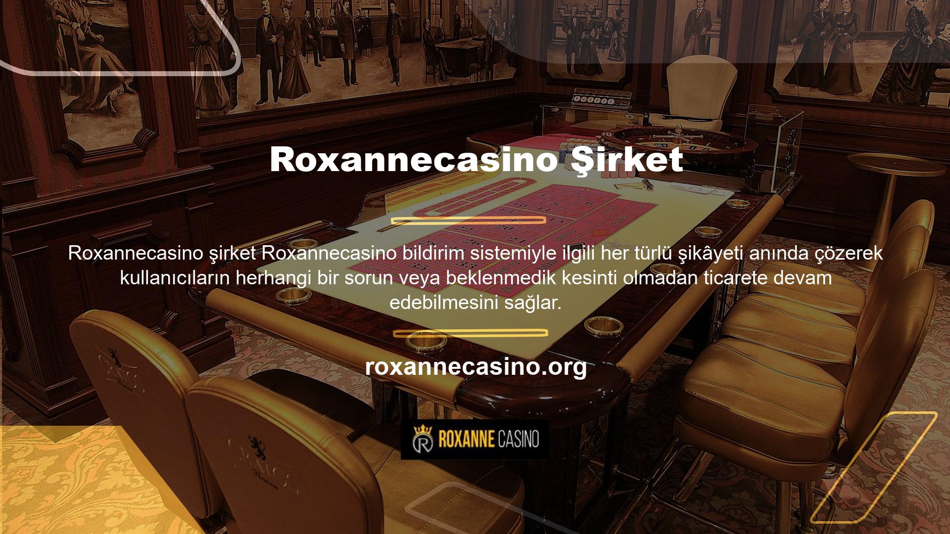 Roxannecasino, daha yüksek bir maliyetle, yüksek kaliteli ve bol miktarda canlı spor ve bahis içeriği sunuyor Site, oyuncuların tüm işlemlerini hızlı ve herhangi bir kısıtlama olmaksızın gerçekleştirmelerine olanak tanıyor Roxannecasino bahis ara yüzü kullanıcı dostudur ve teknoloji konusunda bilgili olmayanların bile sitede gezinmesine olanak tanır Roxannecasino Bahis sitesi, üyelerine günün veya gecenin her saatinde, karşılaşabilecekleri her türlü sorunda yardım alabilecekleri doğrudan bir destek hattı sunmaktadırRoxannecasino Bahisleri  ŞirketGerçek zamanlı bahislere katılabilirsiniz